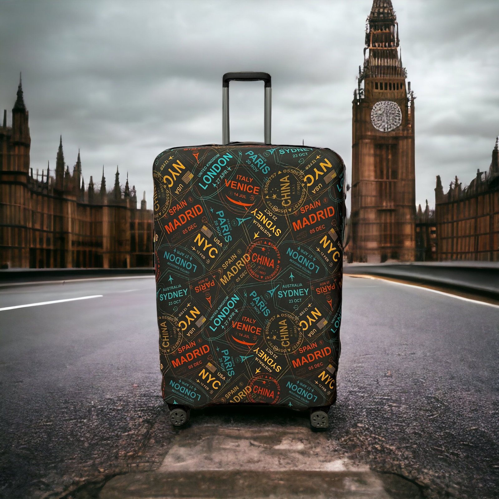 WanderWrap Reversible Luggage Covers & Protectors (D3)