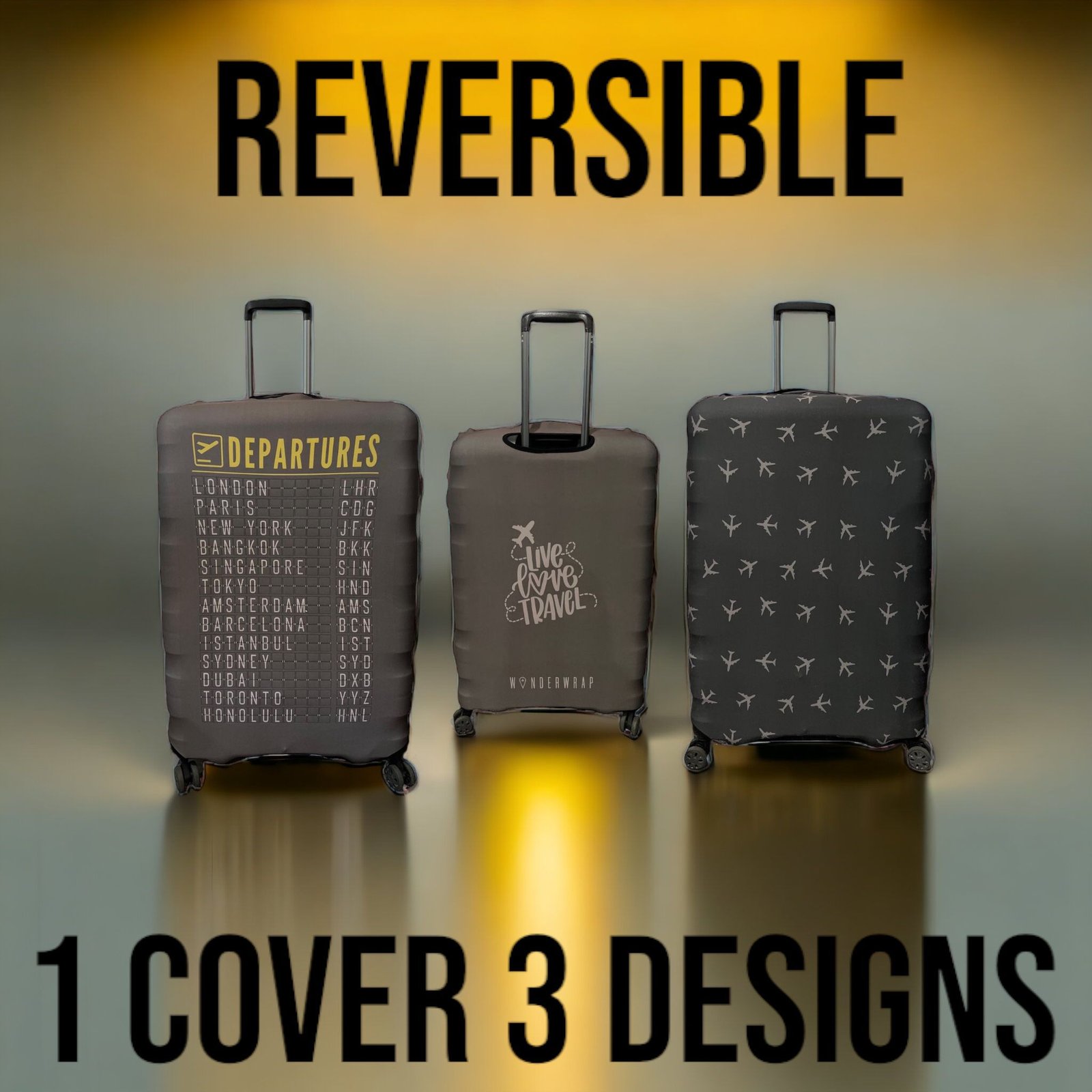 WanderWrap Reversible Luggage Covers & Protectors (D1) - Image 4