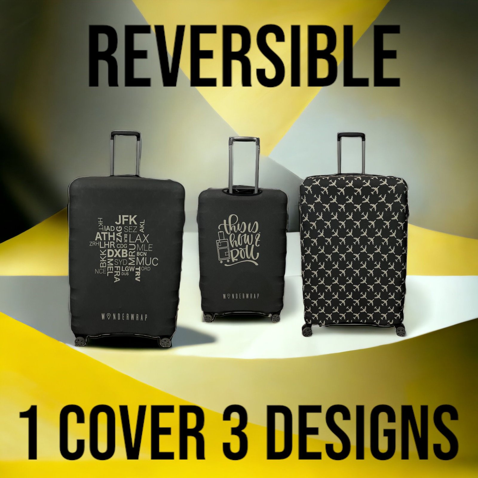 WanderWrap Reversible Luggage Covers & Protectors (D2) - Image 4