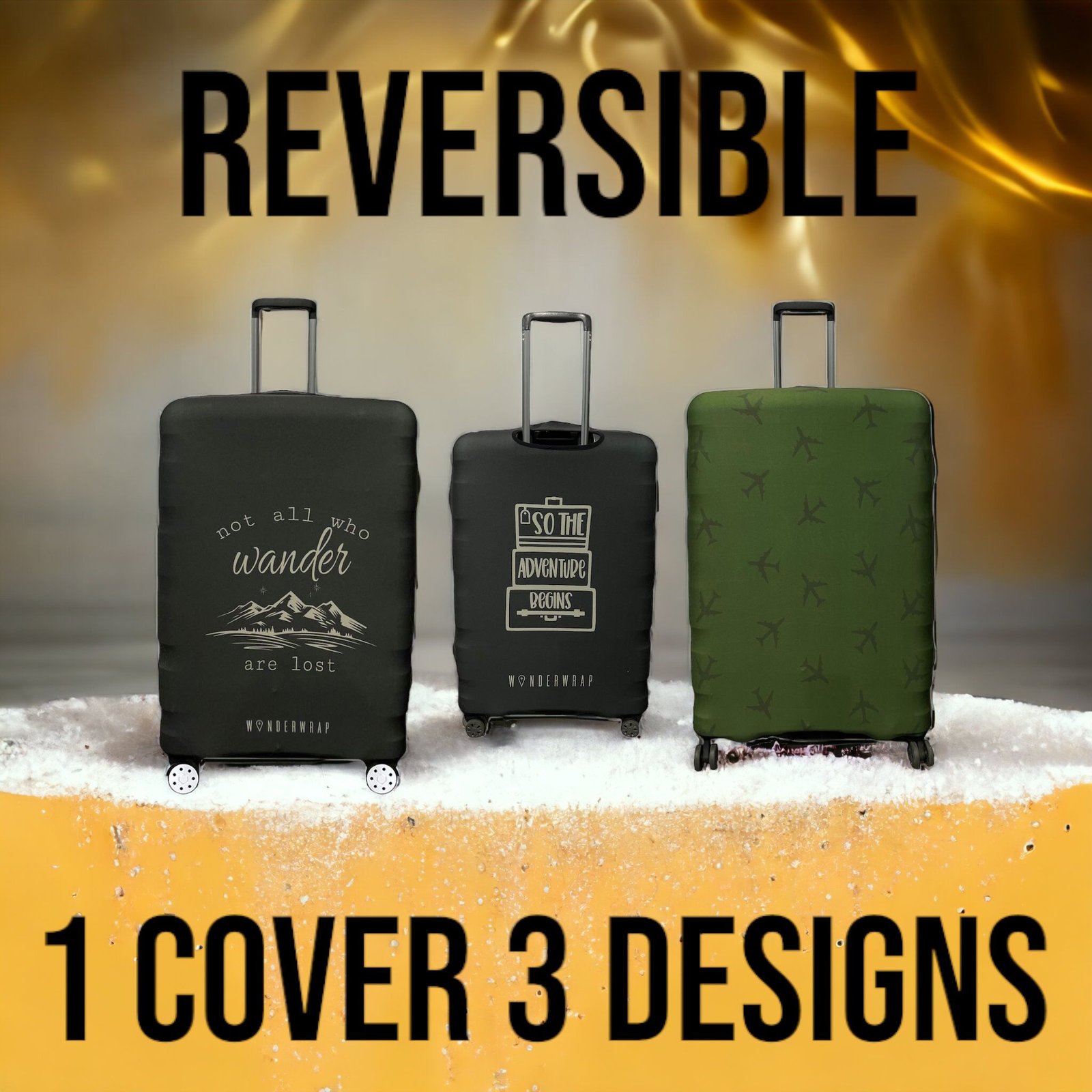WanderWrap Reversible Luggage Covers & Protectors (D4) - Image 4